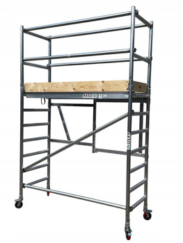 RUSZTOWANIE ALUMINIOWE JEZDNE PRZEGUBOWE AKSO EASY 75 WYSOKOŚĆ 3,9 METRA