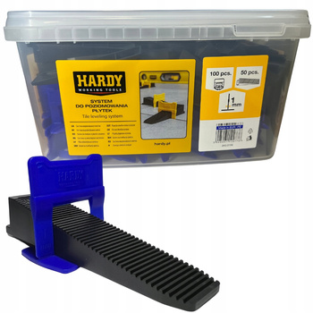 HARDY Klipsy 1mm 100szt+kliny 50szt wiaderko