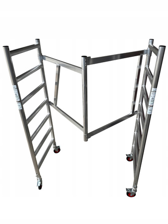 RUSZTOWANIE ALUMINIOWE JEZDNE PRZEGUBOWE AKSO EASY 75 WYSOKOŚĆ 3,9 METRA