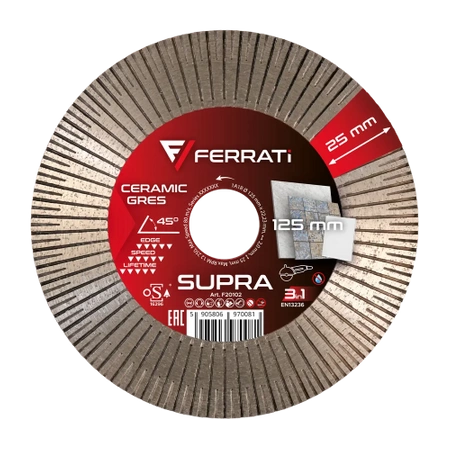 Ferrati Tarcza diamentowa 125mm SUPRA