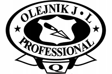 OLEJNIK kielnia stal nierdzewna do płytek uchwyt skóra