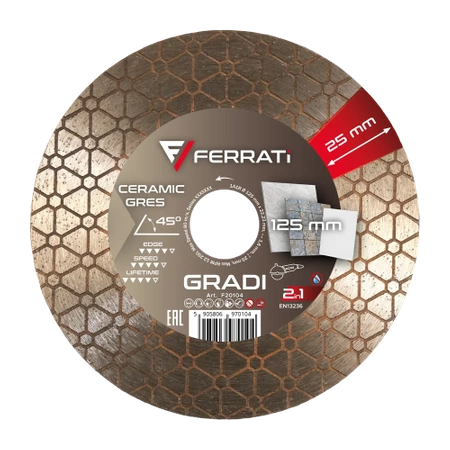 Ferrati Tarcza diamentowa 125mm GRADI