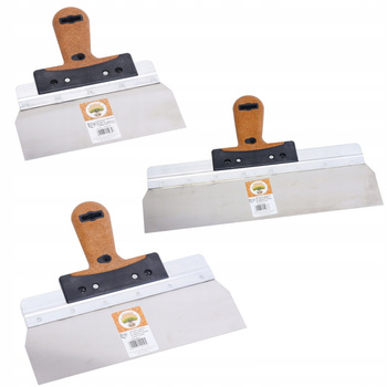 SZPACHLE DO GIPSU 3 SZT 220 280 380 UCHWYT KORKOWY