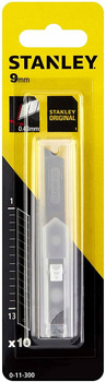 OSTRZA 9MM ŁAMANE DO NOŻY STANLEY 10 SZT. OSTRZA WYMIENNE NOŻY DO TAPET
