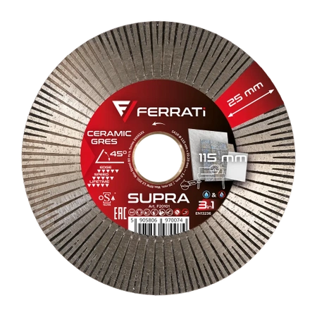 Ferrati Tarcza diamentowa 115mm SUPRA 